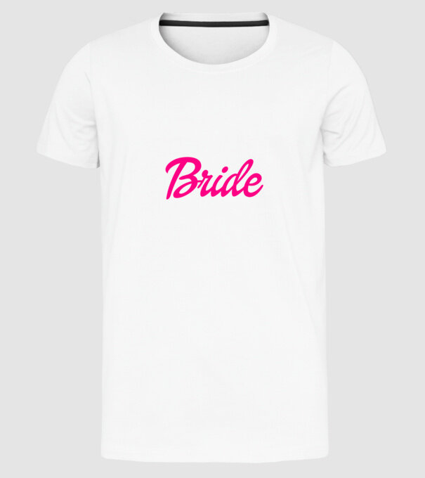 Bride Squad (a menyasszonyé) minta fehér pólón