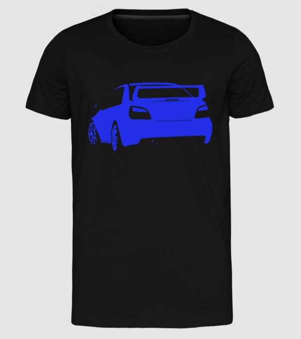 2002-2007 Subaru Impreza WRX STI minta fekete pólón