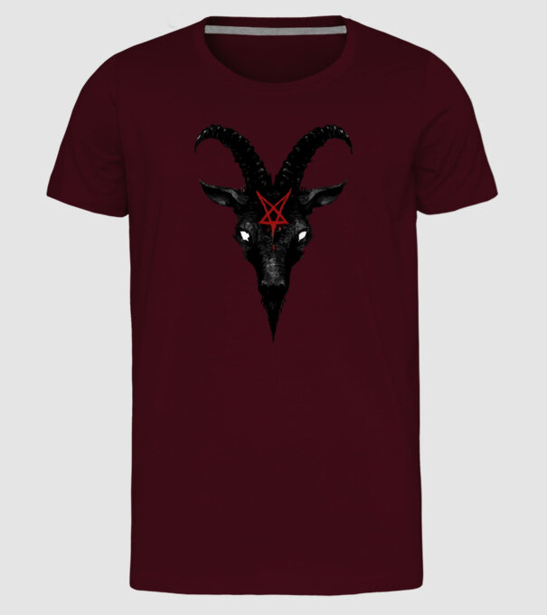 EVIL GOAT minta bordó pólón