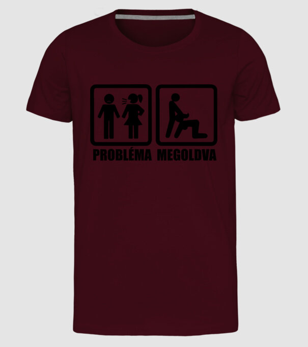 PROBLÉMA MEGOLDA - +18 minta bordó pólón