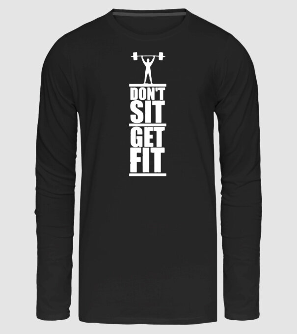 GYM minta fekete pólón