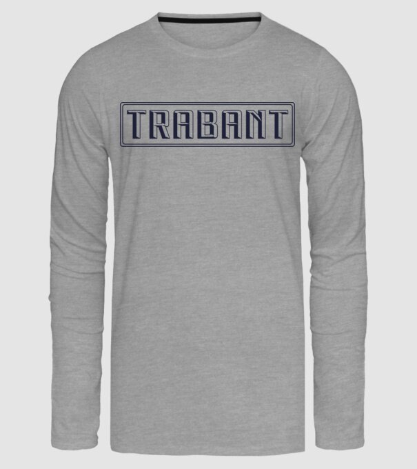 Trabant retro logo minta szürke pólón