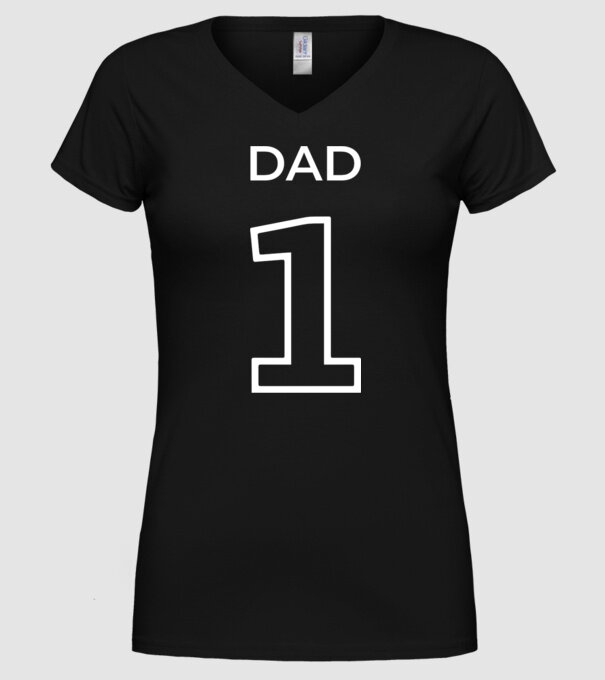 DAD 01 minta fekete pólón