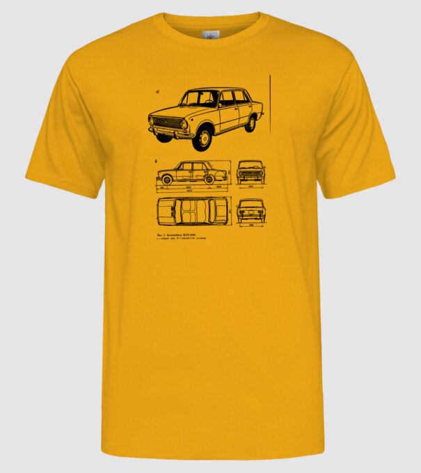 Lada 1200 minta sárga pólón