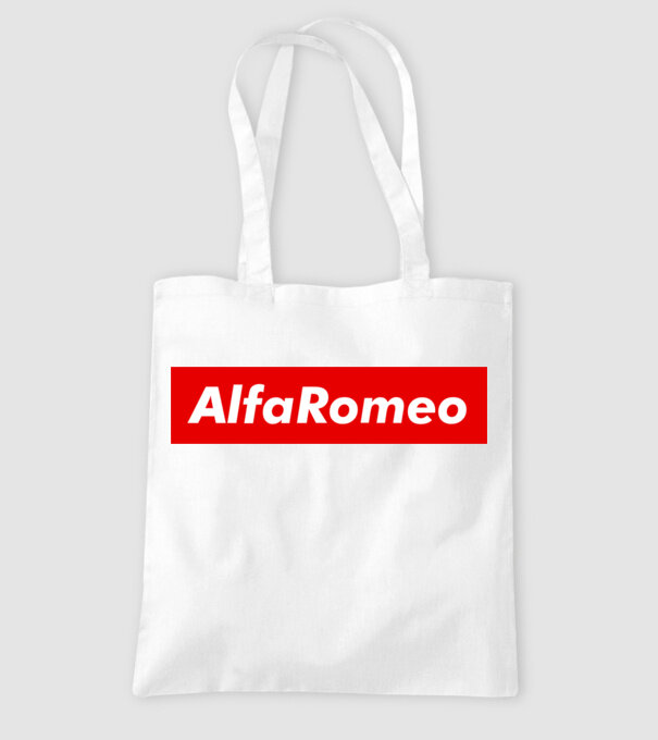 Alfa Romeo like supreme minta fehér pólón
