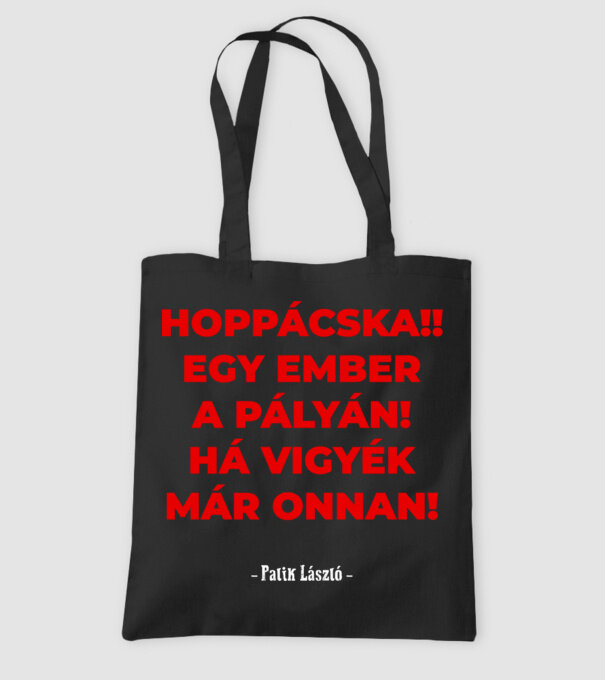 Hoppácska! - Palik minta fekete pólón
