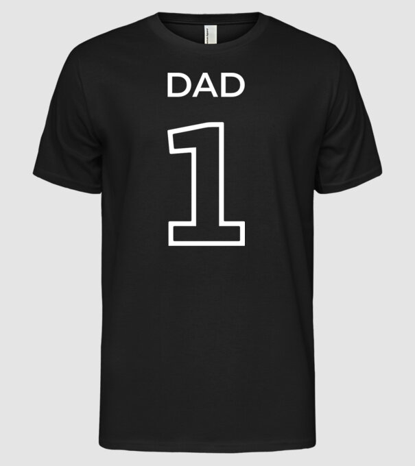 DAD 01 minta fekete pólón