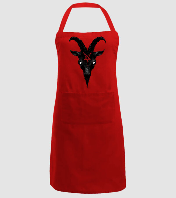 EVIL GOAT minta piros pólón