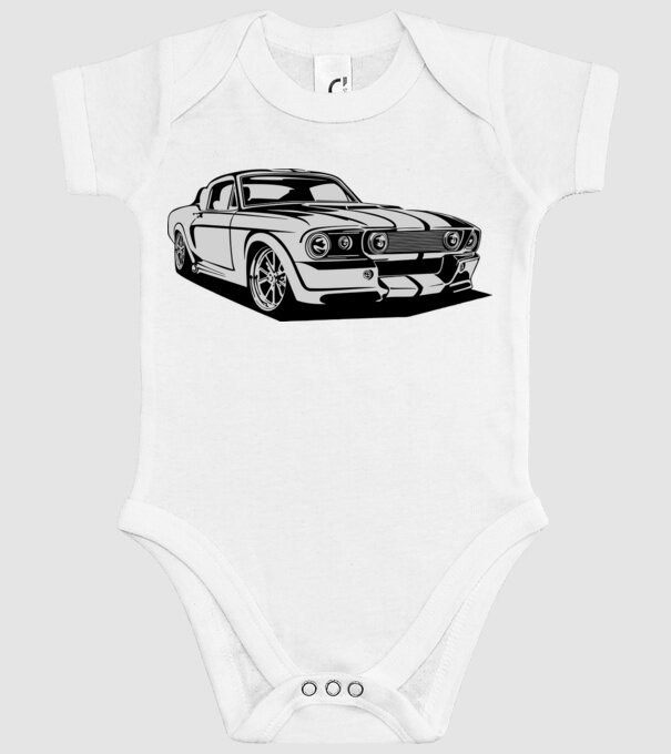 1967 Ford Mustang Shelby GT500 - Eleanor minta fehér pólón