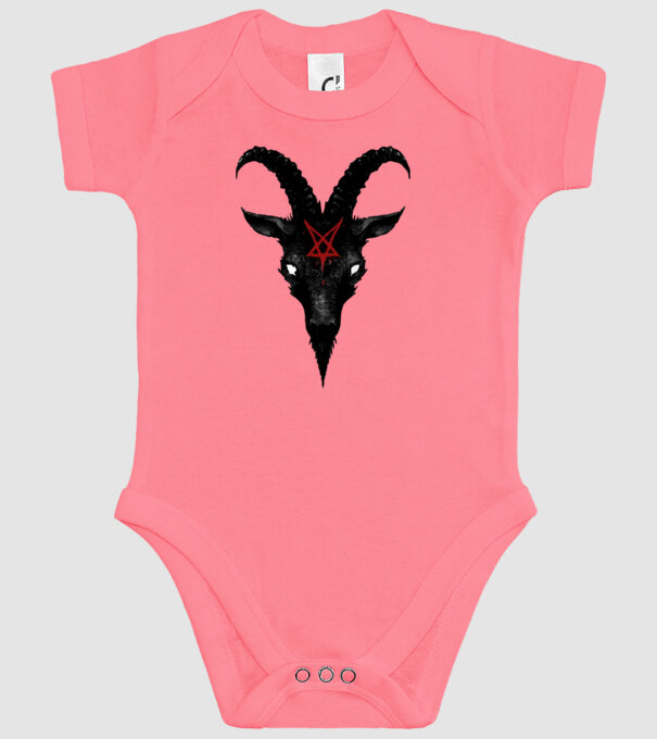 EVIL GOAT minta rózsaszín pólón