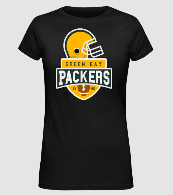 Green Bay Packers 2020 minta fekete pólón
