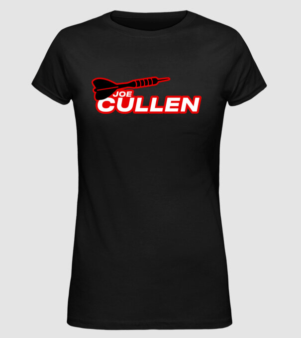 Joe Cullen - profi darts játékos minta fekete pólón