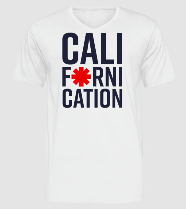 CALIFORNICATION - RHCP minta fehér pólón