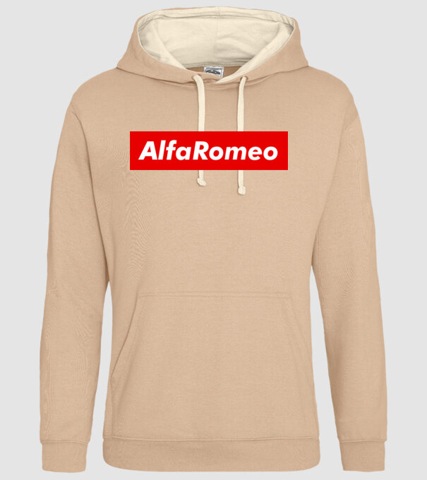 Alfa Romeo like supreme minta homokszín pólón