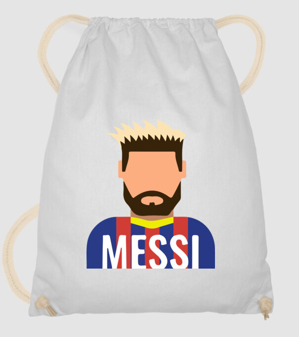 Lionel Messi - FC Barcelona minta fehér pólón