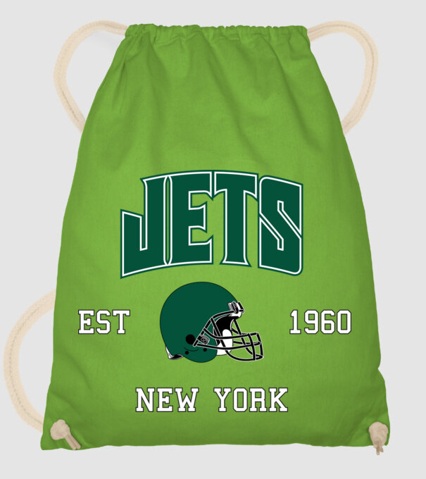 New York Jets - retro logo minta almazöld pólón