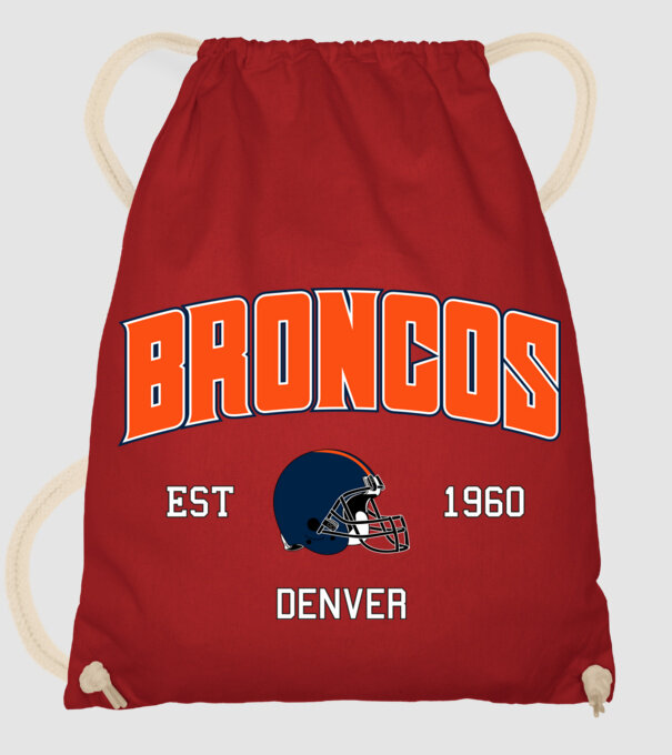Denver Broncos - retro logo minta piros pólón