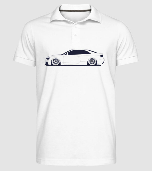 Audi RS5 tuning minta fehér pólón
