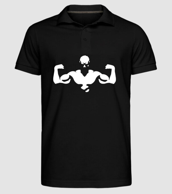 GYM minta fekete pólón