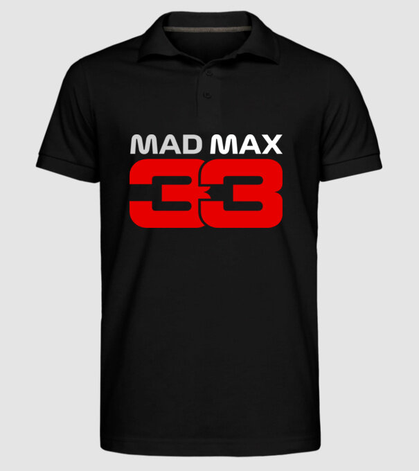 MAD MAX - Max Verstappen - 33 minta fekete pólón