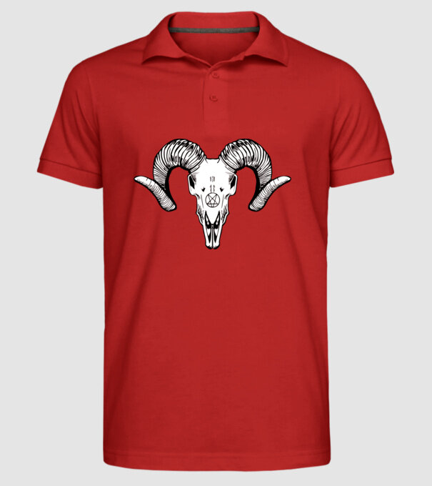 EVIL GOAT minta piros pólón
