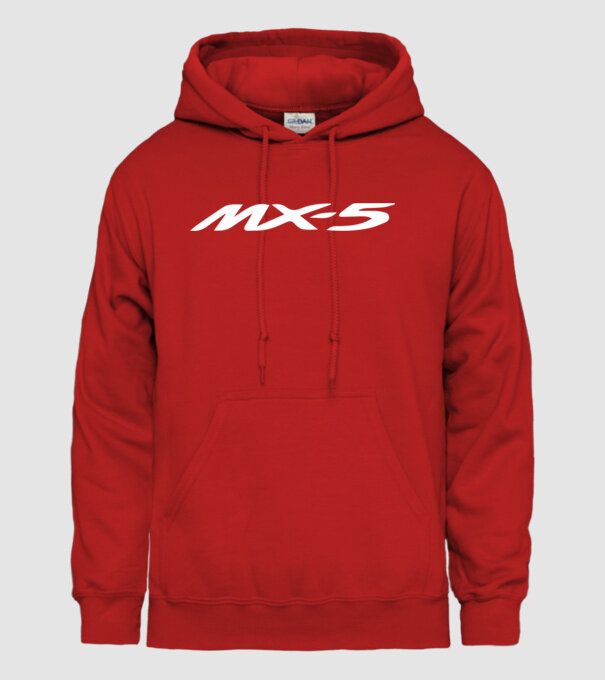 Mazda MX-5 logó minta piros pólón