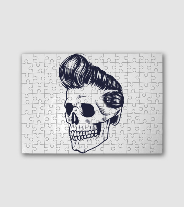 DEAD ELVIS minta fehér pólón