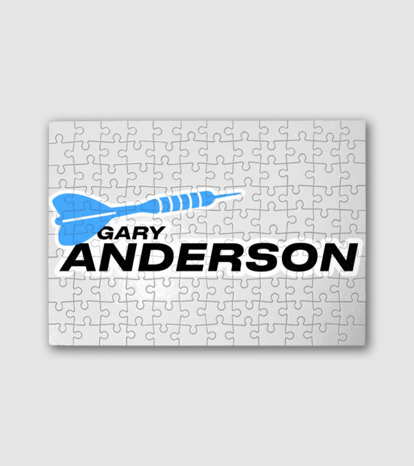 Gary Anderson - profi darts játékos minta fehér pólón