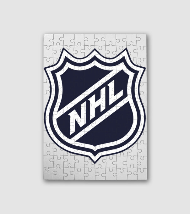 NHL logo minta fehér pólón