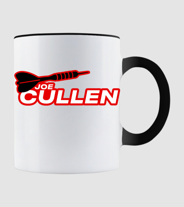 Joe Cullen - profi darts játékos minta fekete pólón