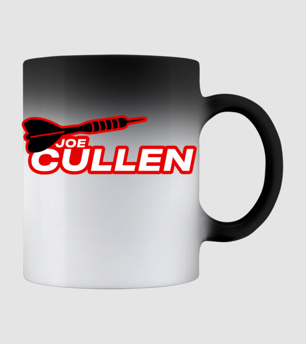 Joe Cullen - profi darts játékos minta fekete pólón