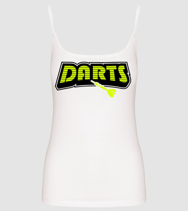 Darts minta fehér pólón