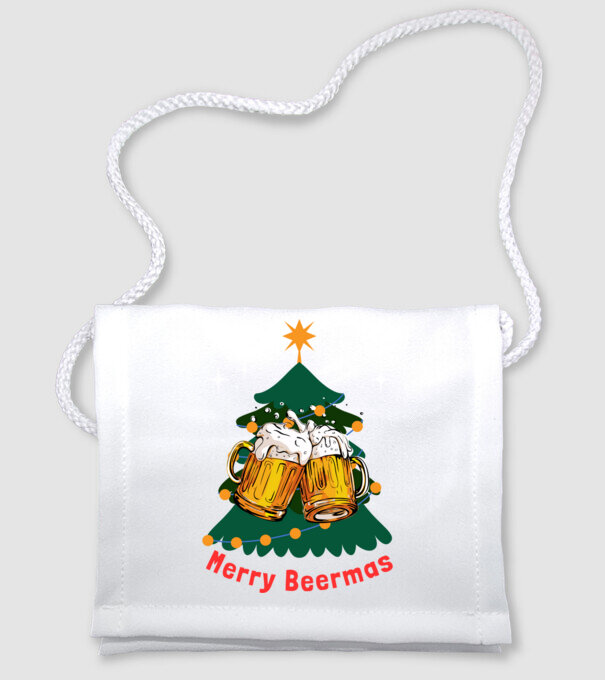 Merry Beermas minta fehér pólón