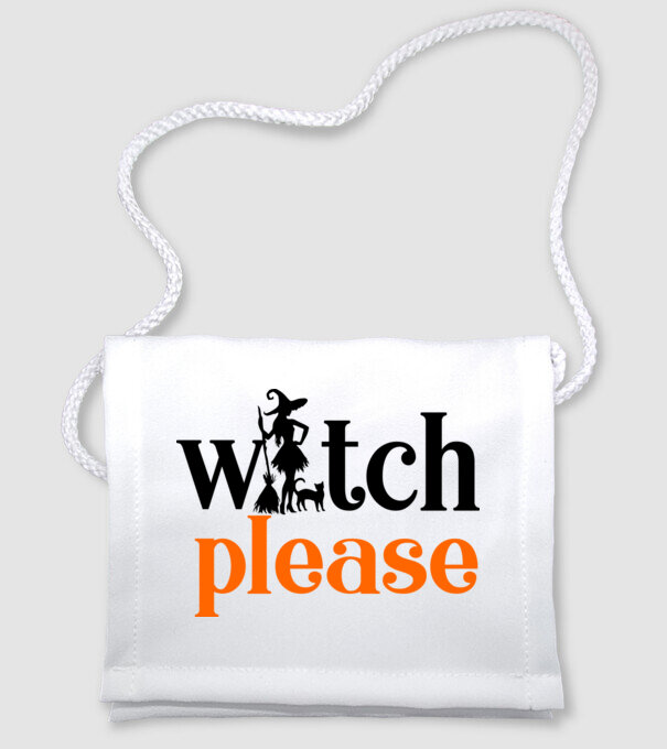 WITCH PLEASE minta fehér pólón