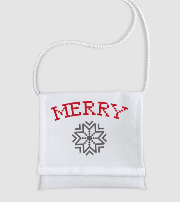 Merry minta fehér pólón