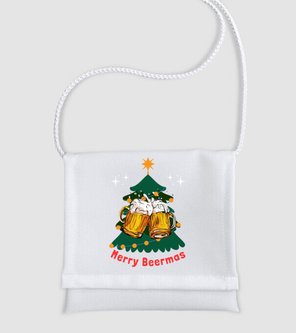 Merry Beermas minta fehér pólón