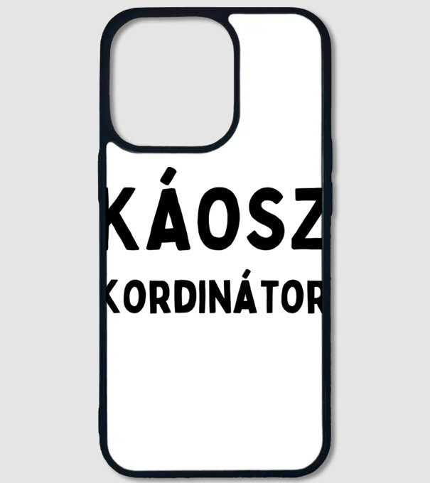 Káosz kordinátor minta fehér pólón