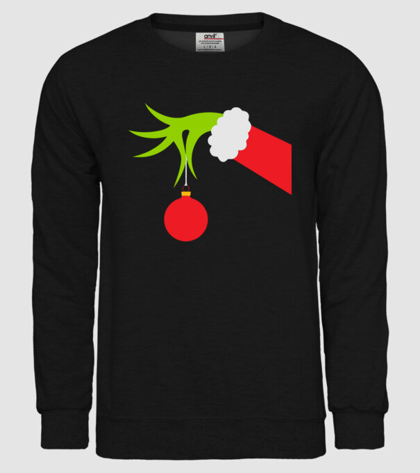 Grinch hand minta fekete pólón