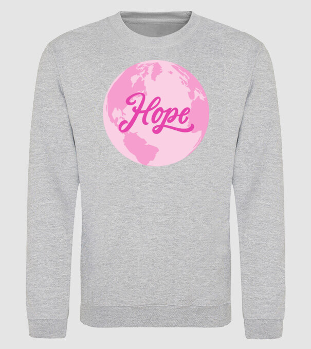 Hope minta szürke pólón