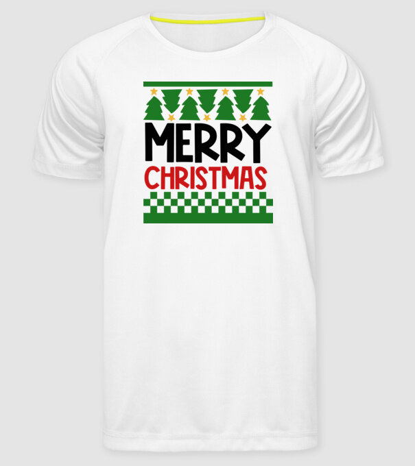 Merry Christmas minta fehér pólón