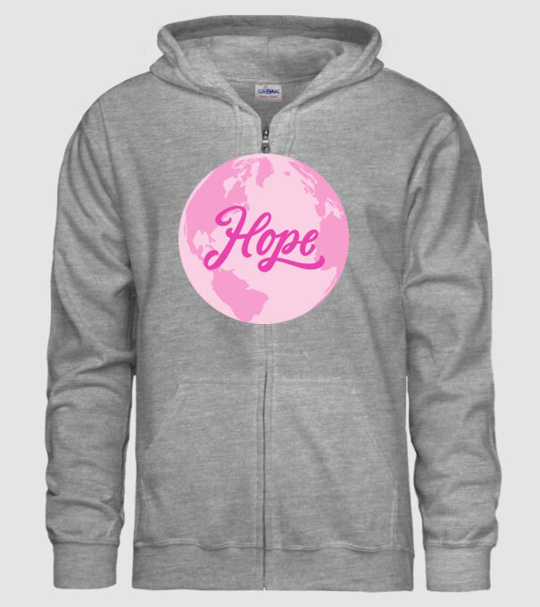 Hope minta szürke pólón