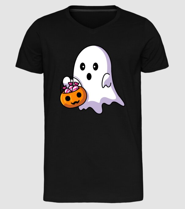 Ghost minta fekete pólón