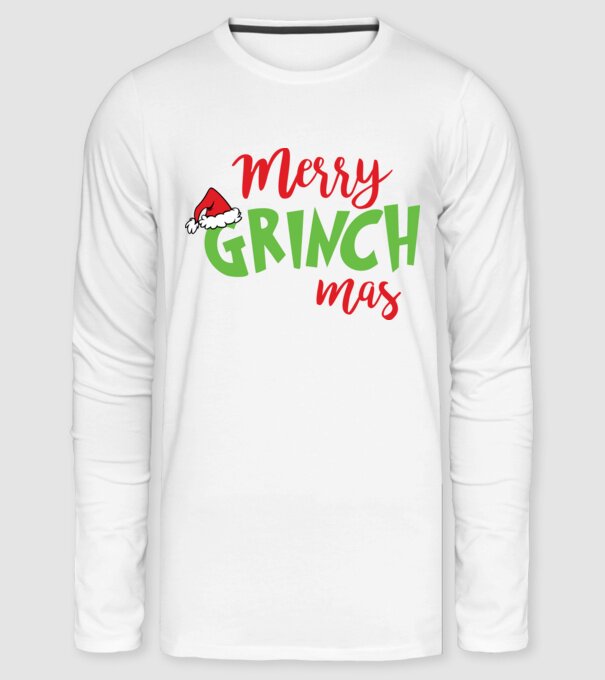 merry grinchmas minta fehér pólón