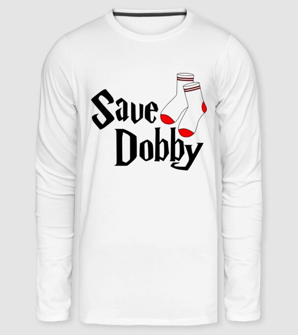 Save Dobby minta fehér pólón