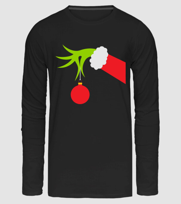 Grinch hand minta fekete pólón