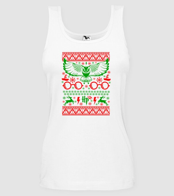 HP ugly sweater minta fehér pólón