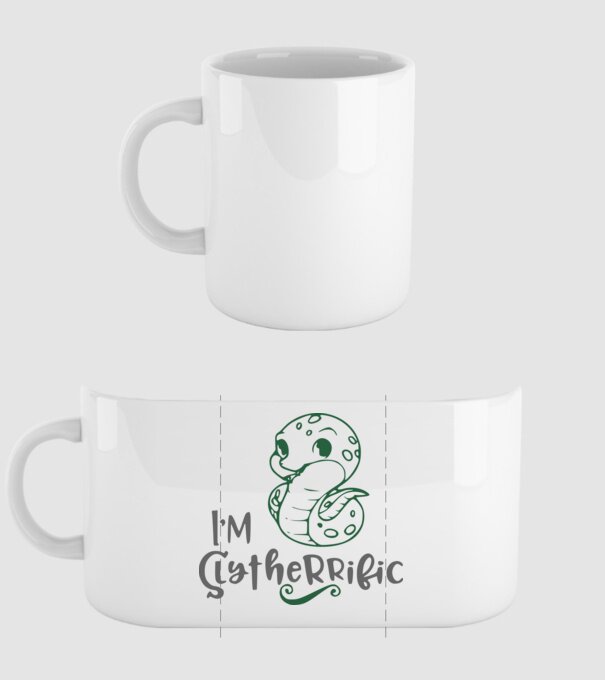 Im Slytherrific minta fehér pólón