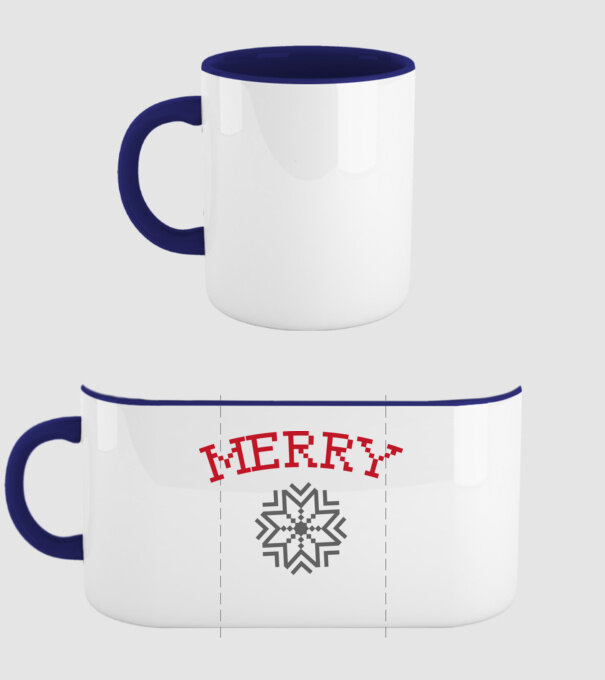 Merry minta sötétkék pólón