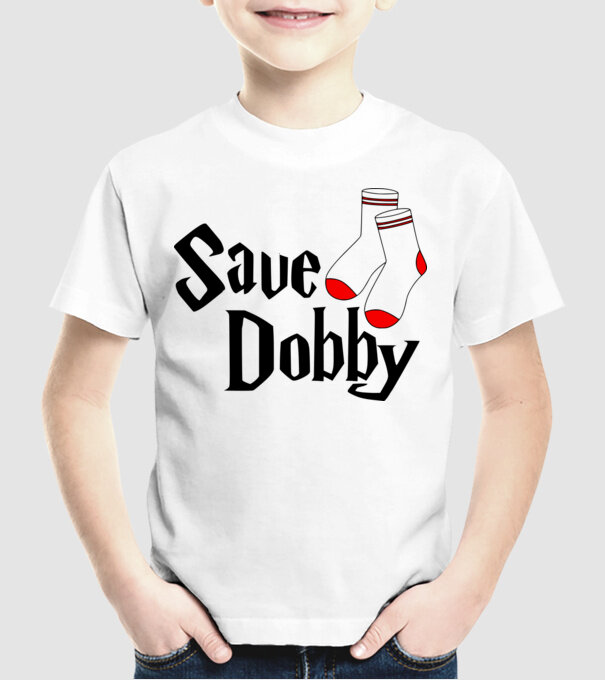 Save Dobby minta fehér pólón