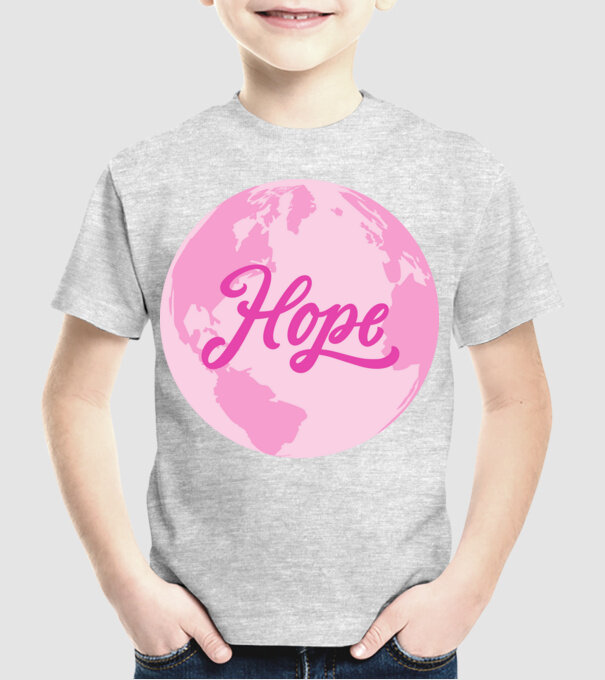 Hope minta szürke pólón